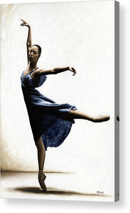 Dancer Acrylic Print featuring the painting Refined Grace by Richard Young