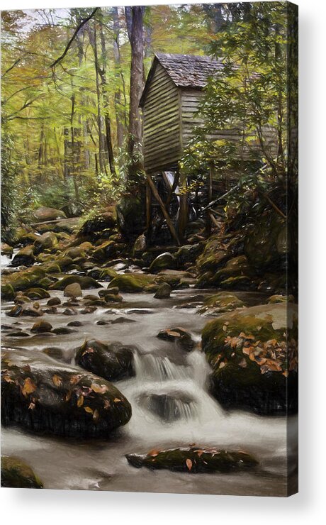 Nature Acrylic Print featuring the photograph Roaring Fork Grist Mill by Jonas Wingfield