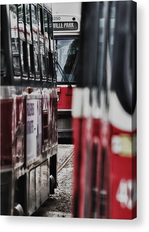 Bus Acrylic Print featuring the photograph ...rockets... by Russell Styles