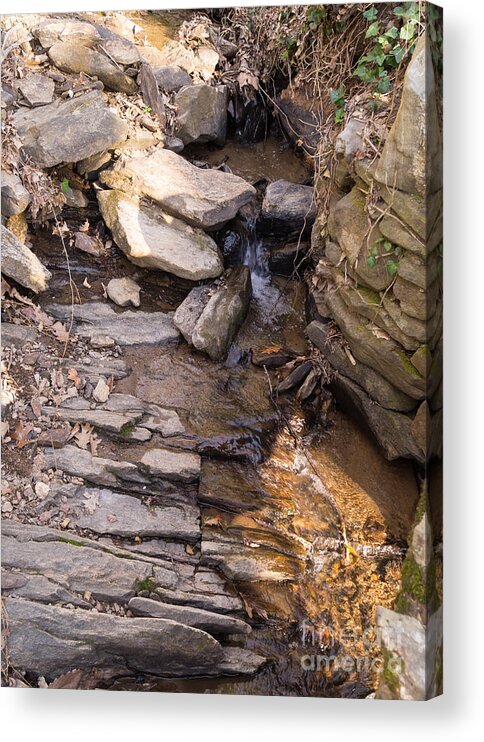 Stream Acrylic Print featuring the photograph Rocks and Water by MM Anderson