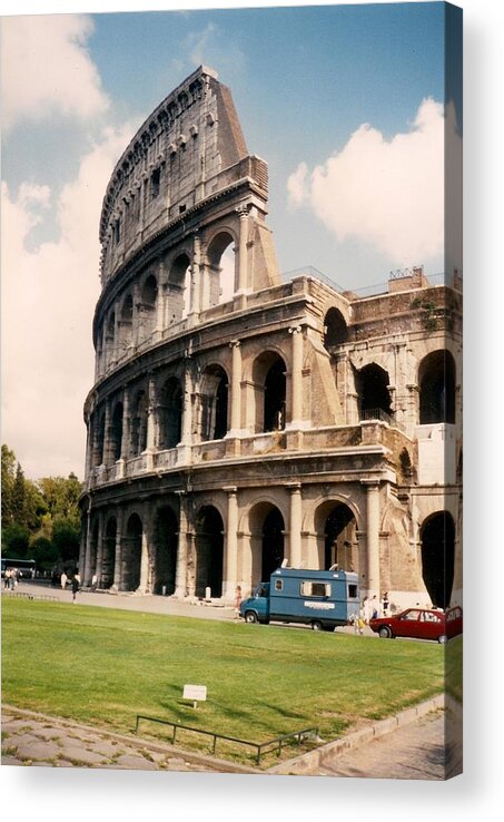 Roman Acrylic Print featuring the photograph Roman Coliseum by Randy Edwards