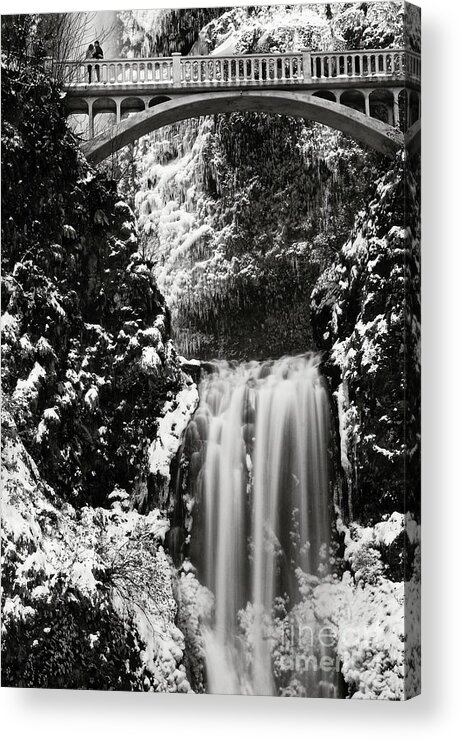Falls Acrylic Print featuring the photograph Romantic moments at the falls by Sal Ahmed
