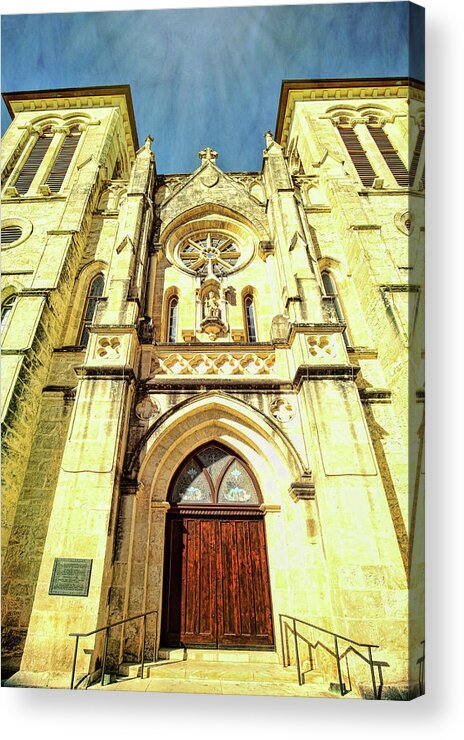 San Fernando Cathedral Acrylic Print featuring the photograph San Fernando Cathedral 3 by Judy Vincent