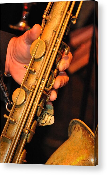 Saxophone Acrylic Print featuring the photograph Saxy by Frank Mari