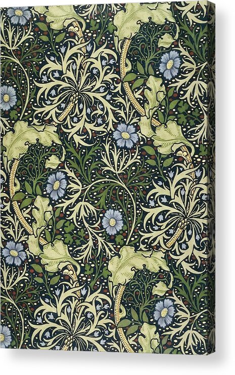 William Morris Acrylic Print featuring the painting Seaweed by William Morris