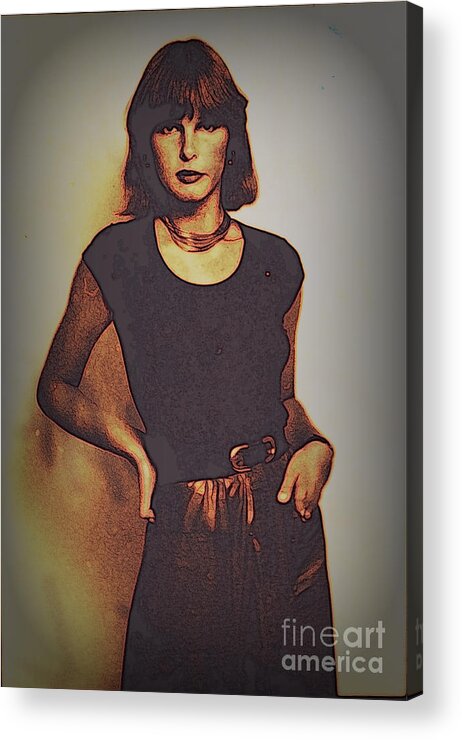 Woman Acrylic Print featuring the photograph Self Portrait 1 by Diane montana Jansson