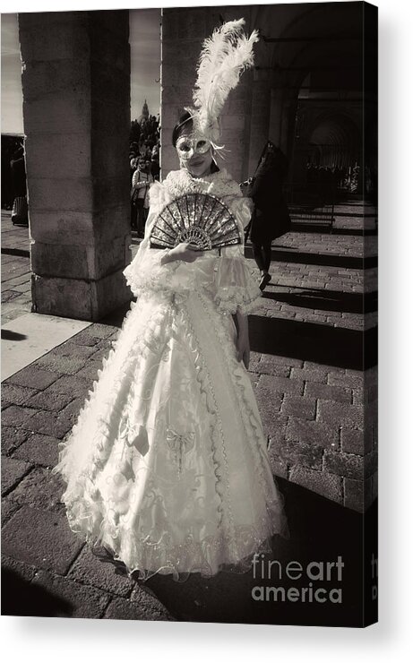 2 0 1 6 Acrylic Print featuring the photograph Silver Masked Lady by Jack Torcello