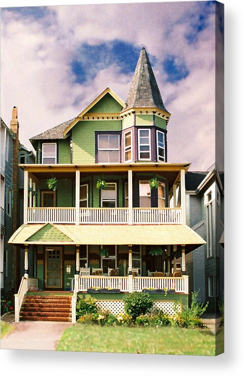 Archtiecture Acrylic Print featuring the photograph Sisters panel 1 of Triptych by Steve Karol