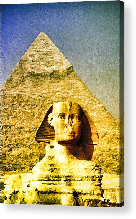 Egypt Acrylic Print featuring the photograph Sphinx by Dennis Cox
