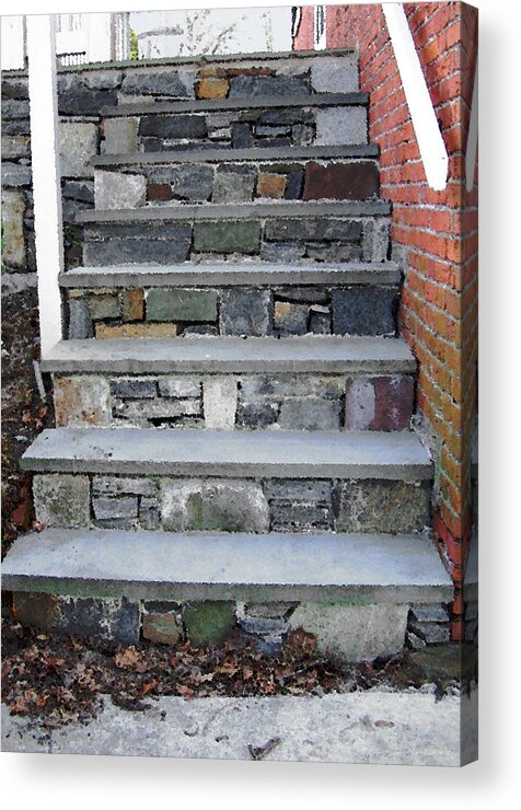 Stairs Acrylic Print featuring the photograph Stairs to the Plague House by RC DeWinter