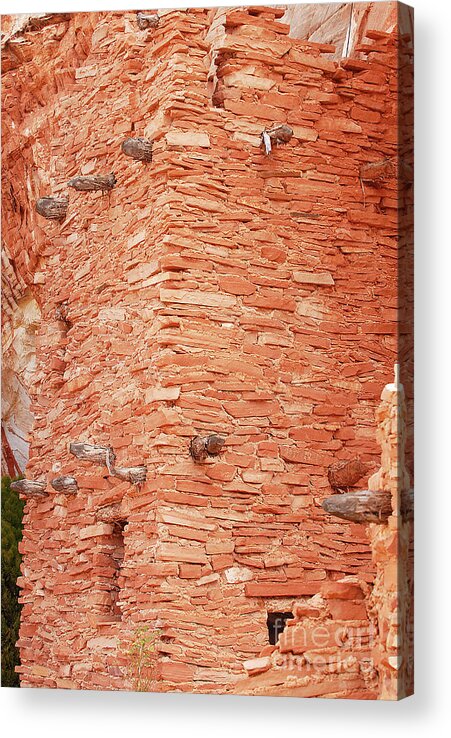 Indian Acrylic Print featuring the photograph Stone Tower by Dennis Hammer