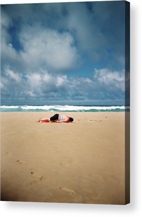 Surfing Acrylic Print featuring the photograph Sunbather by Nik West