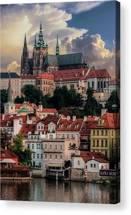 Old Acrylic Print featuring the photograph Sunny afternoon in Prague by Jaroslaw Blaminsky