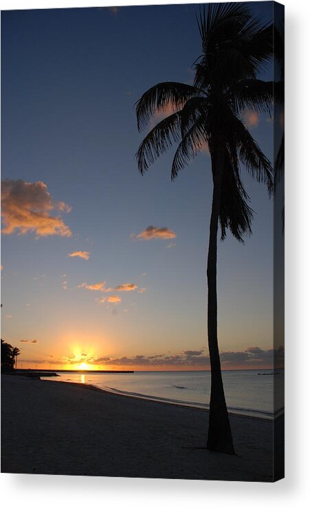 Sunrise Photos Acrylic Print featuring the photograph Sunrise in Key West 2 by Susanne Van Hulst