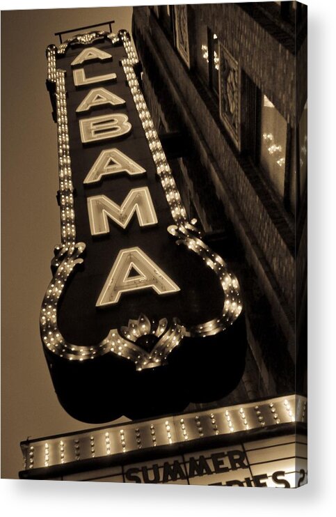  Acrylic Print featuring the photograph The Alabama by Just Birmingham