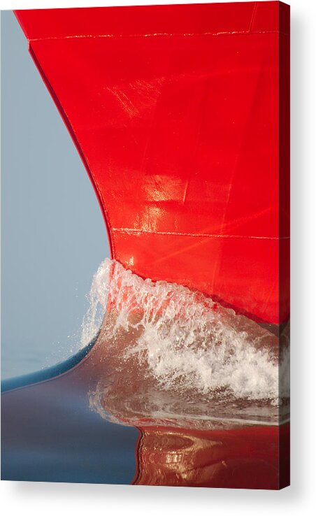 Offshore Acrylic Print featuring the photograph The Bow Of Skandi Rona by Bjarne Skogvik