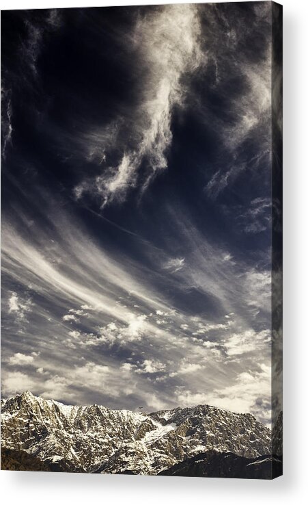 India Acrylic Print featuring the photograph The Clouds And The Mountain by Rajiv Chopra