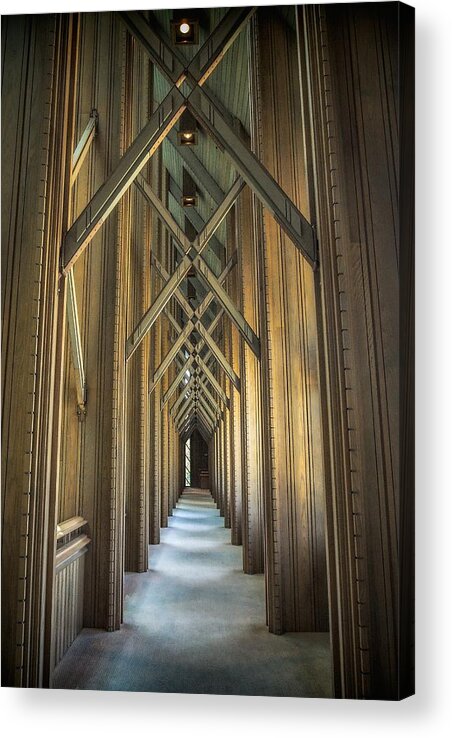 Hallway Acrylic Print featuring the photograph The Doorway Leading to... by Ike Krieger