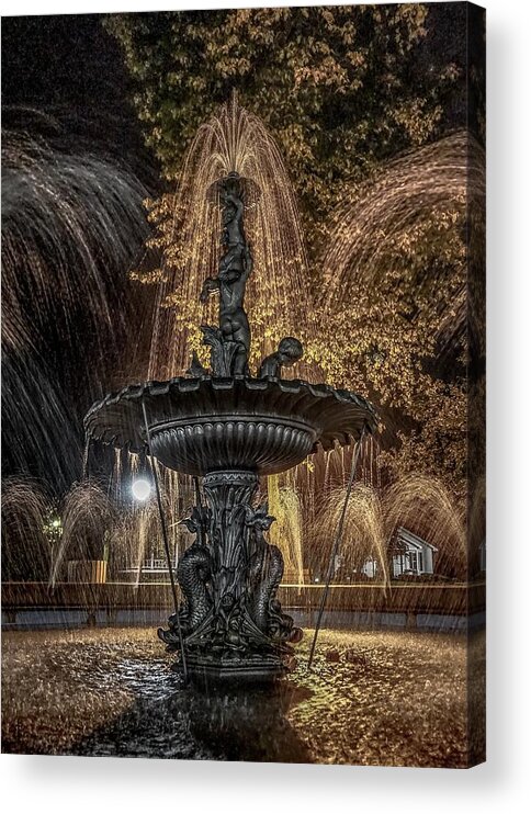  Acrylic Print featuring the photograph The Fountain by Kendall McKernon