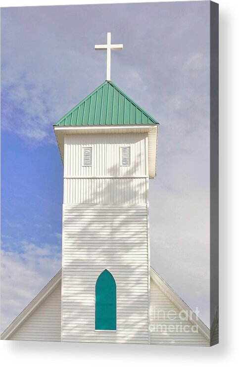 Steeple Acrylic Print featuring the photograph The Steeple by Merle Grenz