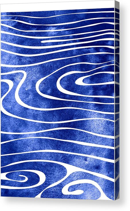 Swell Acrylic Print featuring the mixed media Tide VIII by Stevyn Llewellyn