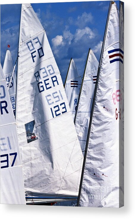 Sailboat Acrylic Print featuring the photograph To Sea - To Sea by Heiko Koehrer-Wagner