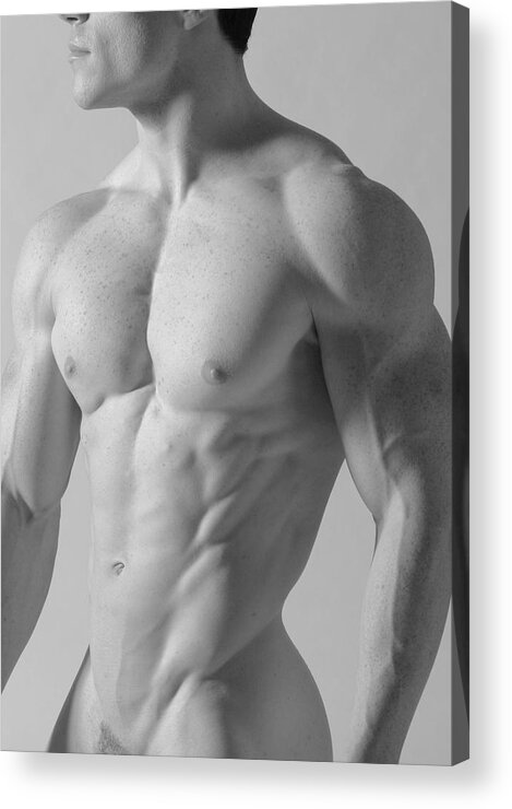 Nude Acrylic Print featuring the photograph Torso C by Dan Nelson