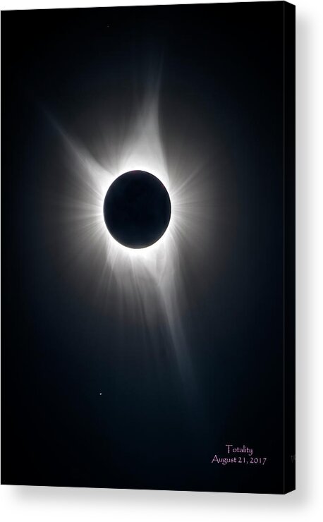 Solar Eclipse Acrylic Print featuring the photograph Totality by Greg Norrell