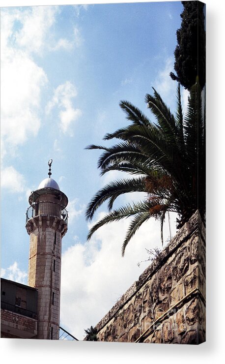 Israel Acrylic Print featuring the photograph Tower in Jerusalem by Thomas R Fletcher