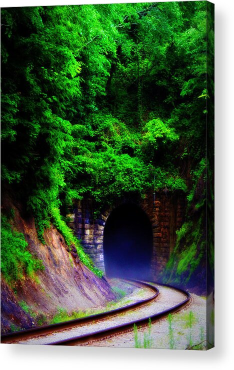 Train Acrylic Print featuring the photograph Train a Comin' by Susie Weaver