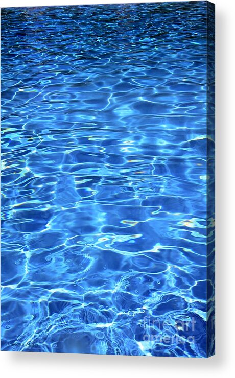 Ripples Acrylic Print featuring the photograph Water shadows by Ramona Matei