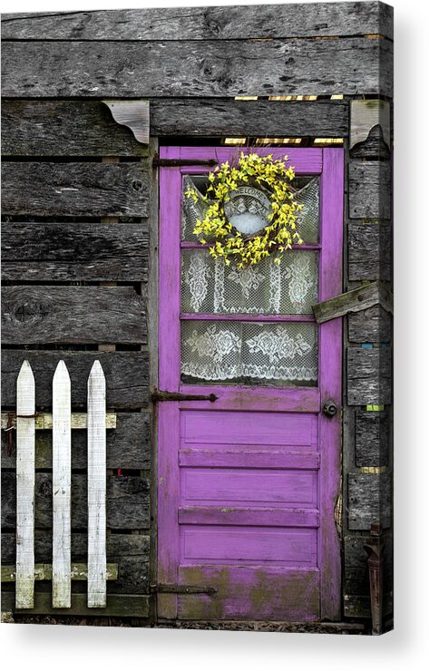 Cabin Acrylic Print featuring the photograph Welcome to the Farm by Holly Ross