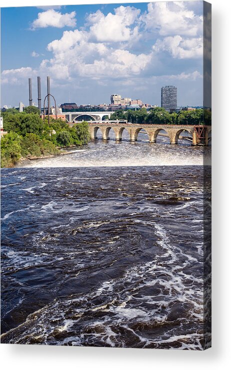 River Acrylic Print featuring the photograph Whirlpool on Mississippi by Mike Evangelist