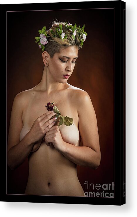 Nude Acrylic Print featuring the photograph Young Woman Nude 1729.177 by Kendree Miller