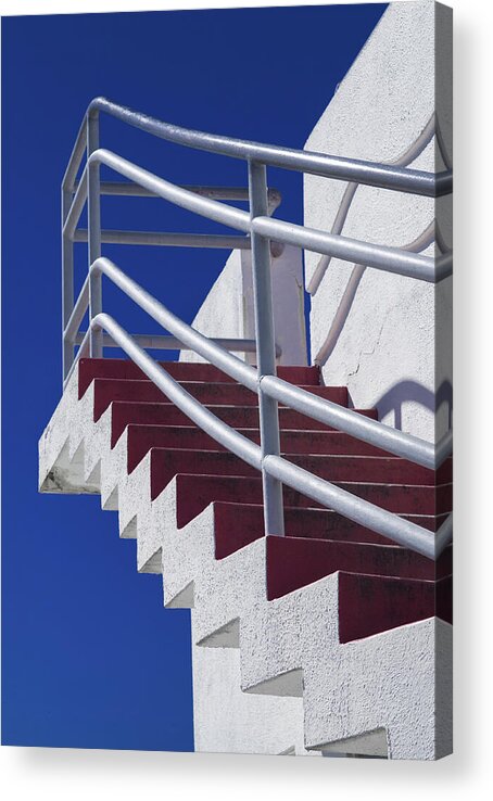 Stairs Acrylic Print featuring the photograph Zig Zag Stairs San Francisco by David Smith