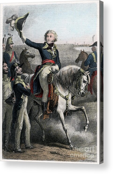 Horse Acrylic Print featuring the drawing Jean Baptiste Kléber, French General by Print Collector