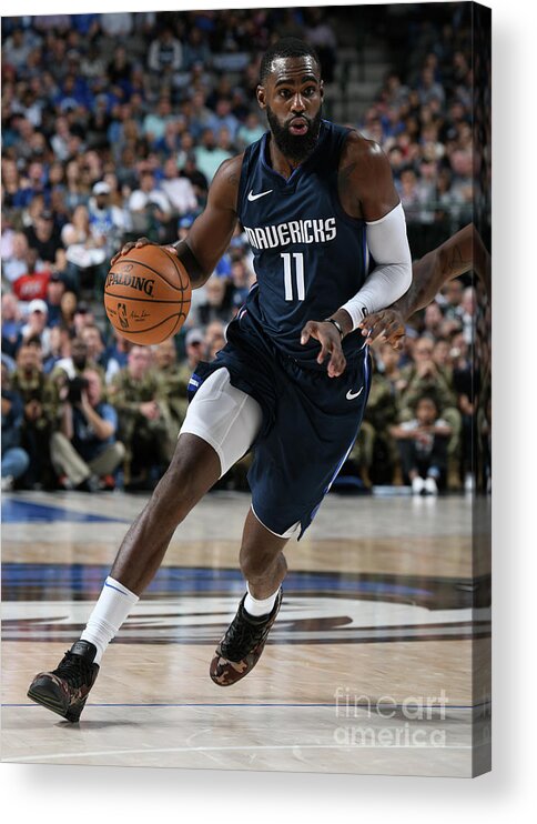 Tim Hardaway Jr Acrylic Print featuring the photograph Orlando Magic V Dallas Mavericks #1 by Glenn James