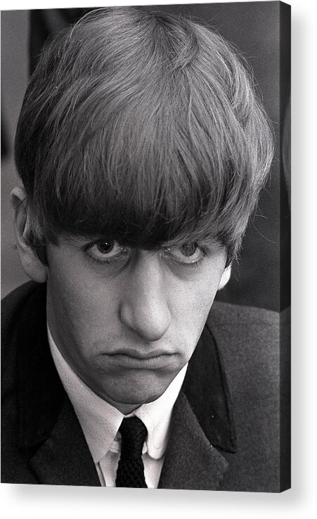 People Acrylic Print featuring the photograph Portrait Of Ringo Starr, Drummer With #1 by Popperfoto