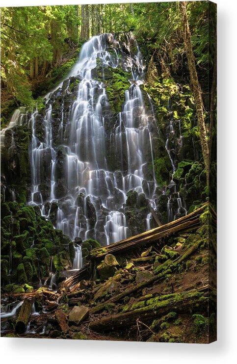 Pacific Northwest Acrylic Print featuring the photograph Ramona Falls #1 by Brian Bonham