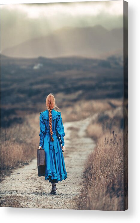 Girl Acrylic Print featuring the photograph Way Home #1 by Magdalena Russocka