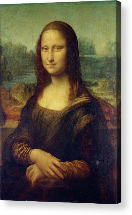 Leonardo Da Vinci Acrylic Print featuring the painting Mona Lisa by Leonardo Da Vinci