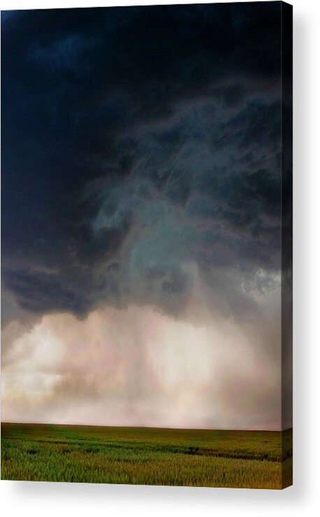 Kansas Acrylic Print featuring the photograph Kansas Rain #2 by Ally White