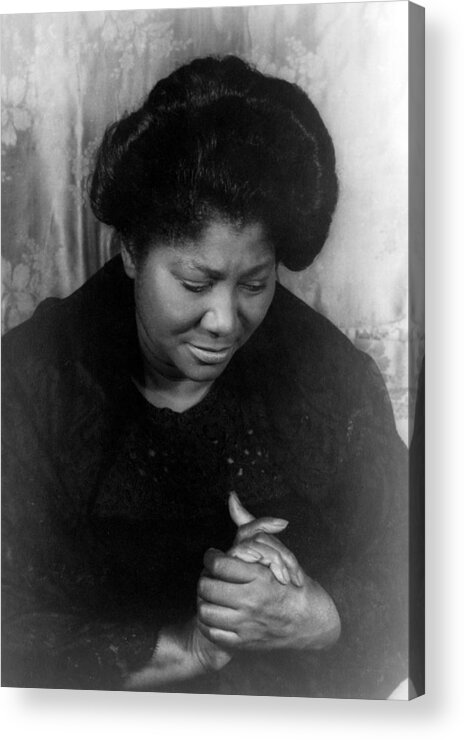 1962 Acrylic Print featuring the photograph Mahalia Jackson, American Gospel Singer #2 by Science Source