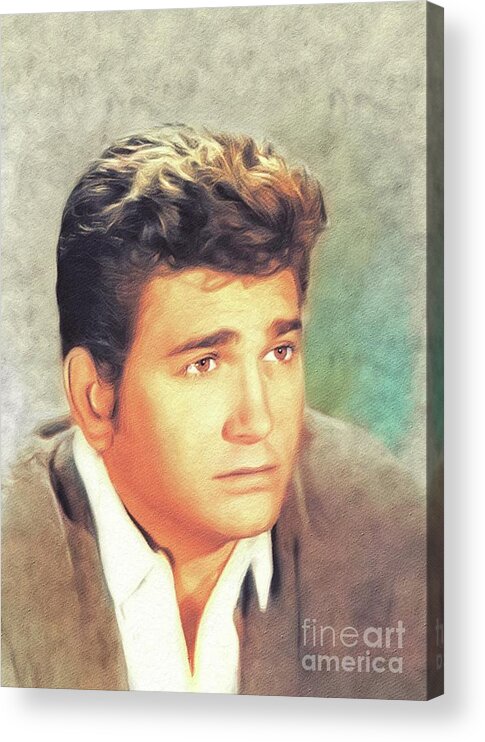 Michael Acrylic Print featuring the painting Michael Landon, Hollywood Legend #2 by Esoterica Art Agency