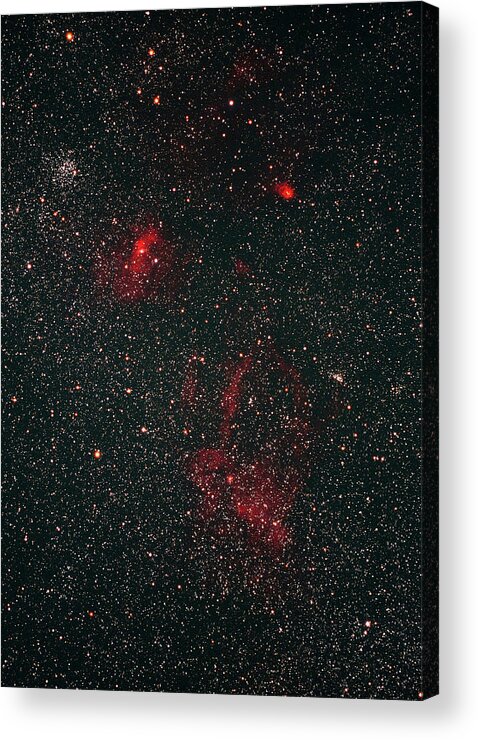 Black Color Acrylic Print featuring the photograph Nebula #2 by Imagenavi