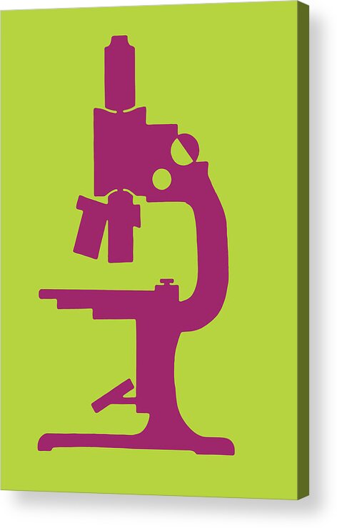 Biology Acrylic Print featuring the drawing Microscope #27 by CSA Images