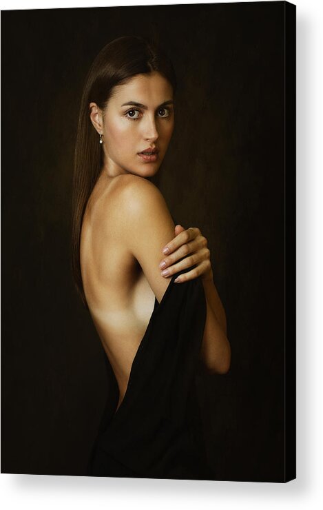 Fine Art Nude Acrylic Print featuring the photograph Ksenia #3 by Zachar Rise