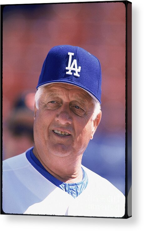 Tommy Lasorda Acrylic Print featuring the photograph Mlb Photos Archive by Rich Pilling