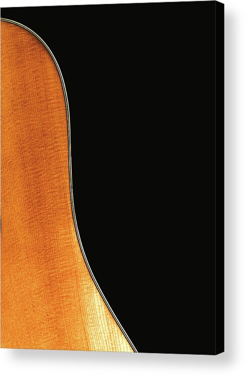 Guitar Acrylic Print featuring the photograph Acoustic Curve No 3 by Bob Orsillo