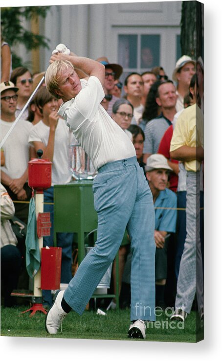 People Acrylic Print featuring the photograph Action Shot Of Jack Nicklaus by Bettmann